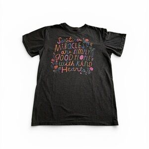 NATURAL LIFE Women’s Black with Gray Specks Tee